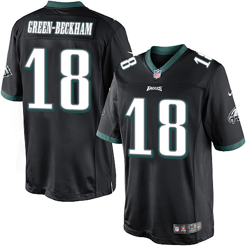 Men's Limited Dorial Green-Beckham Nike Jersey Black Alternate - #18 NFL Philadelphia Eagles